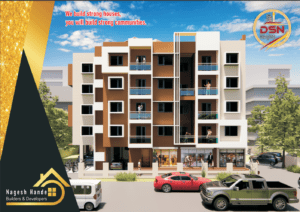 Frontal view of a 1BHK flat at DSN Heights, Sawarde