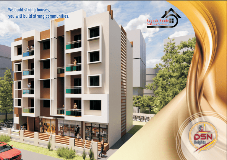 Side view of a 1BHK flat at DSN Heights, Sawarde