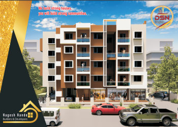 Frontal view of a 1BHK flat at DSN Heights, Sawarde